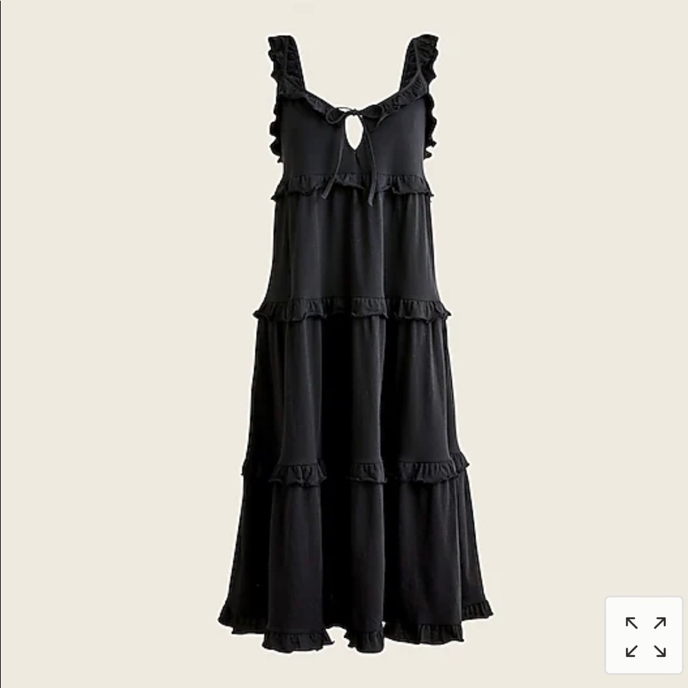 J. Crew Tiered knit keyhole maxi dress